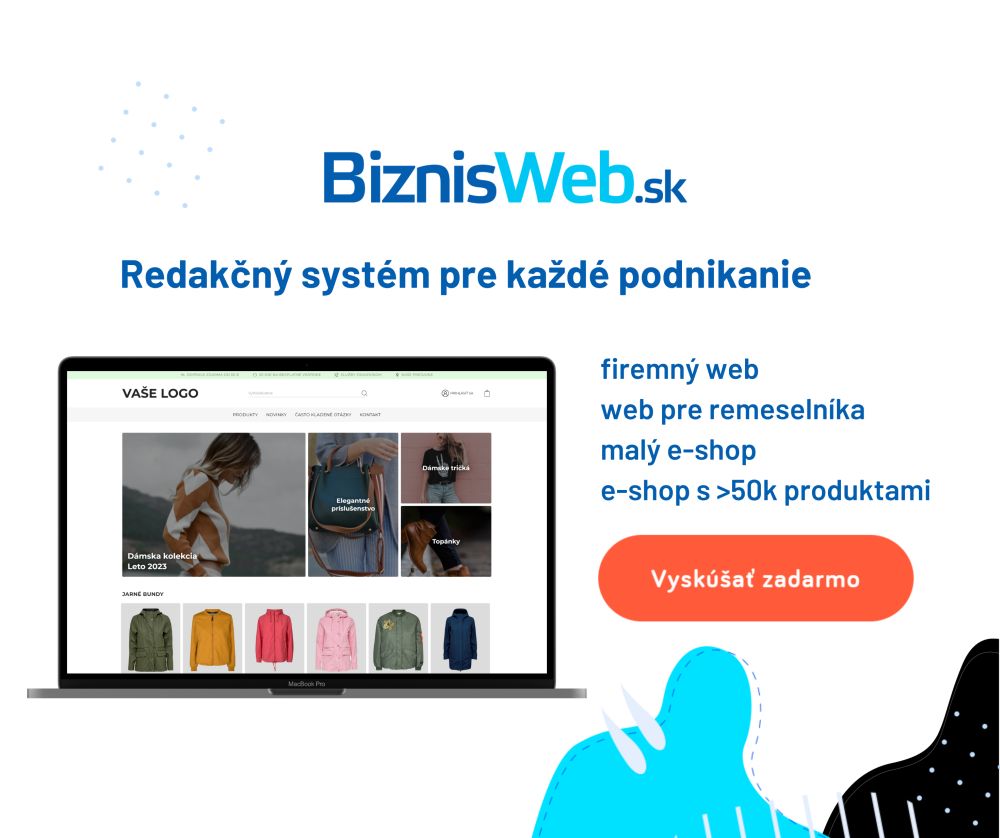 BiznisWeb.sk: ponúka eshop api